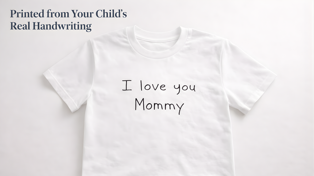 Child's First Writing & Drawing T-Shirt | Keepsake Gift for Parents