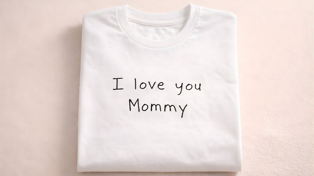 Child's First Writing & Drawing T-Shirt | Keepsake Gift for Parents
