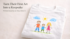 Child's First Writing & Drawing T-Shirt | Keepsake Gift for Parents