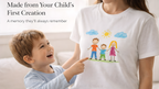 Child's First Writing & Drawing T-Shirt | Keepsake Gift for Parents