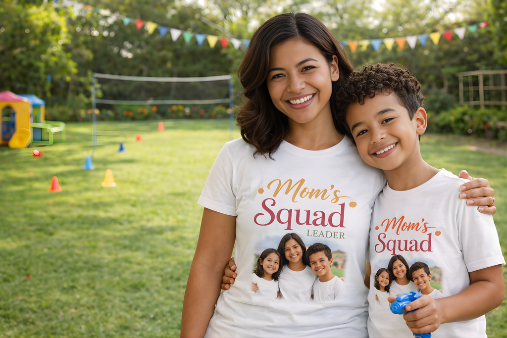 MOM's Squad T-Shirts | Personalised Matching Tees (Bundle of 3)