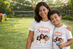 MOM's Squad T-Shirts | Personalised Matching Tees (Bundle of 3)
