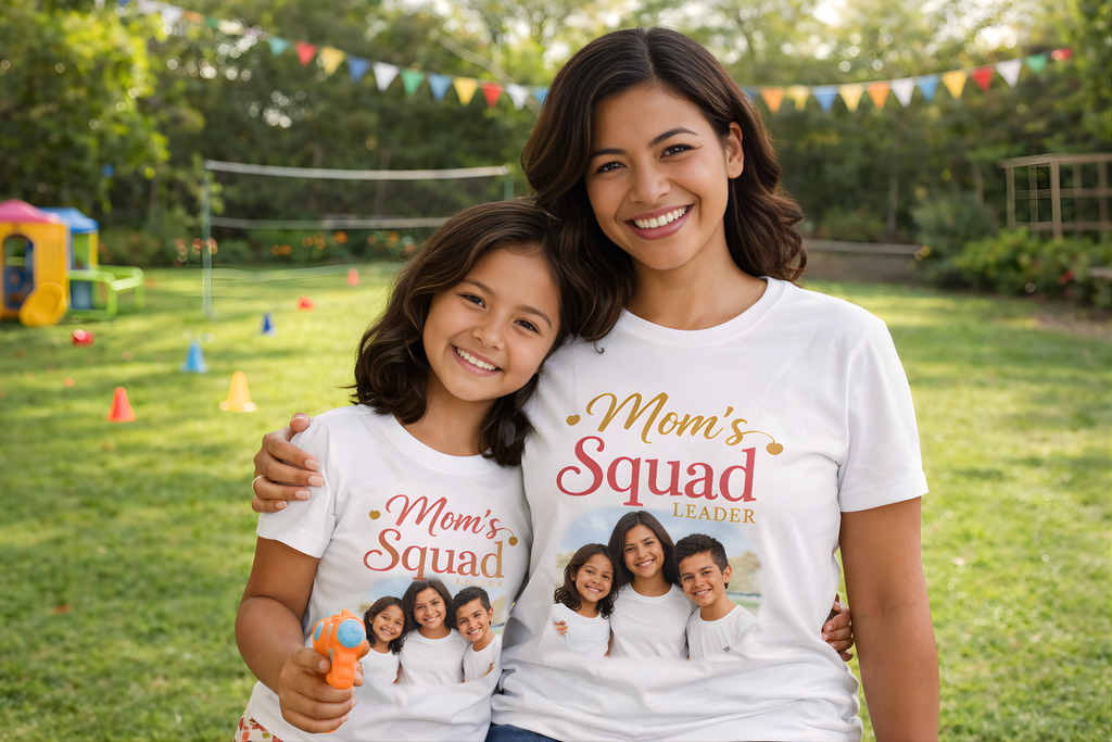 MOM's Squad T-Shirts | Personalised Matching Tees (Bundle of 3)