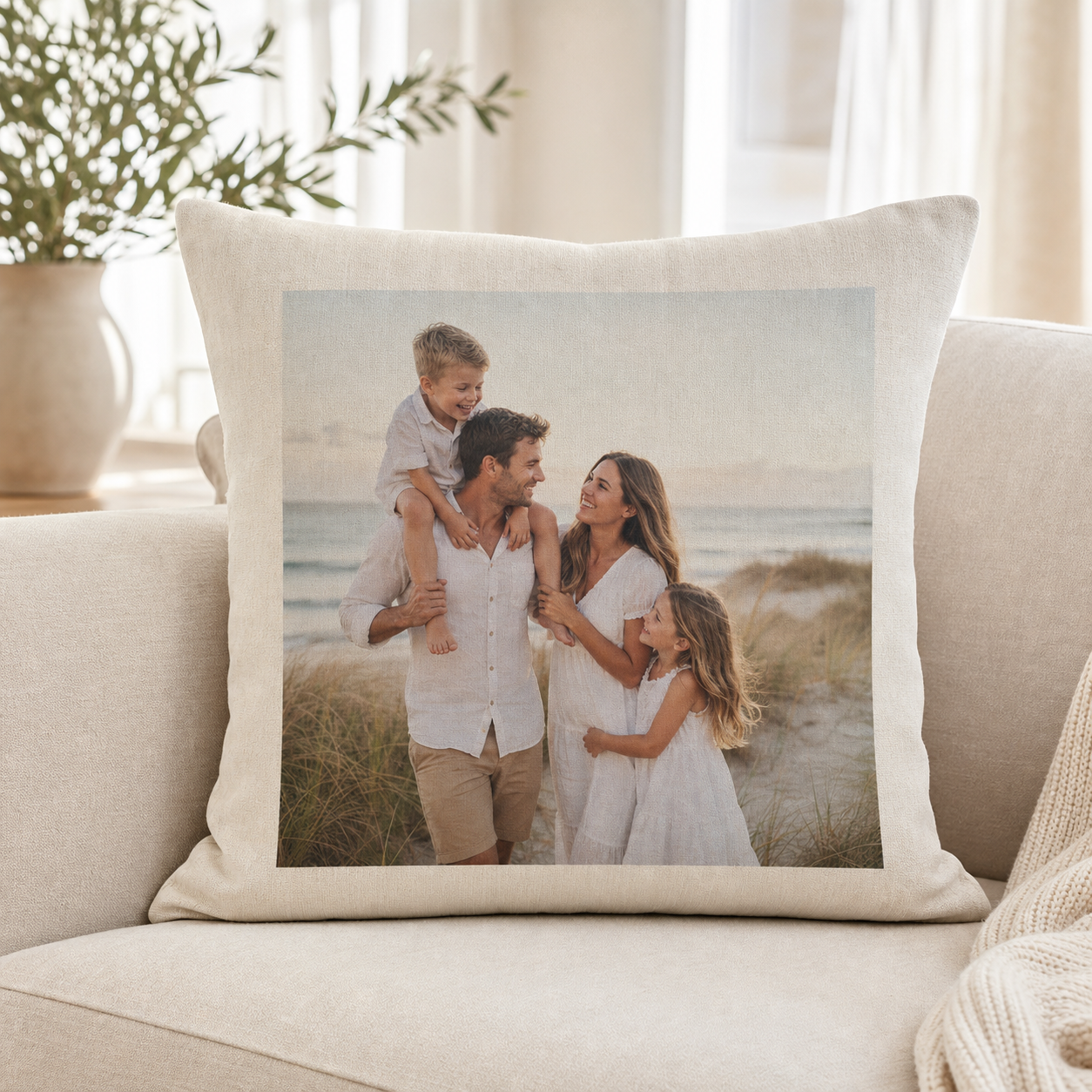 Personalised photo cushion cover 2