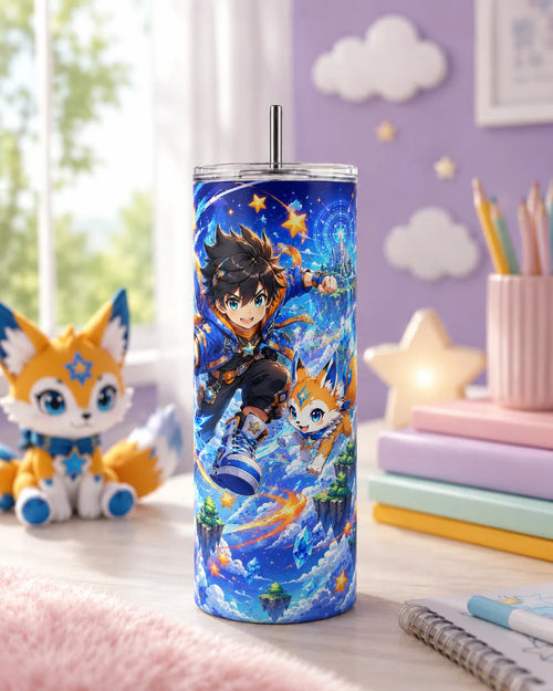 Personalised Anime Fox tumbler by JustBB